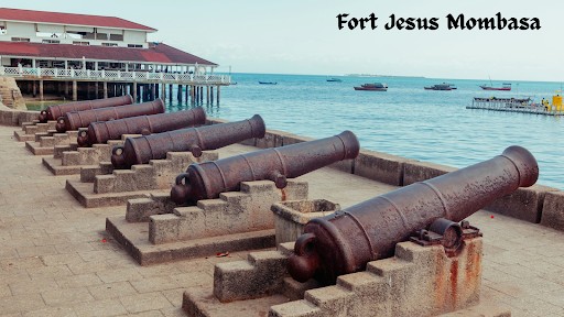Cannons-on-Fort-Jesus-walls-by-the-ocean