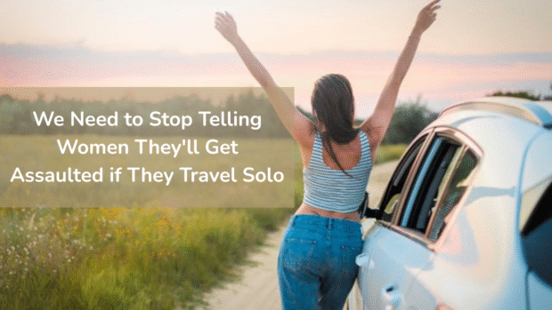 Woman on a solo road trip celebrating freedom and confidence Woman-on-a-solo-road-trip-celebrating-freedom-and-confidence