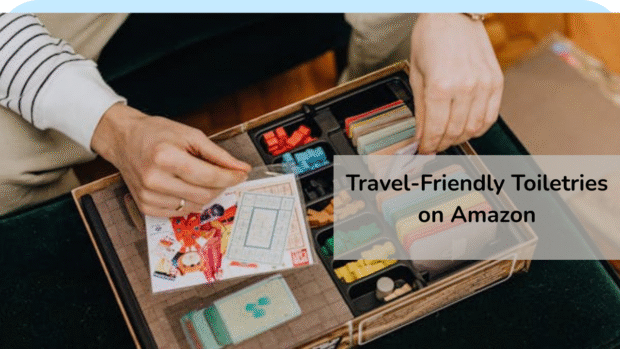 Travel-friendly toiletries on Amazon neatly organized in a compact storage case Travel-friendly-toiletries-on-Amazon-neatly-organized-in-a-compact-storage-case